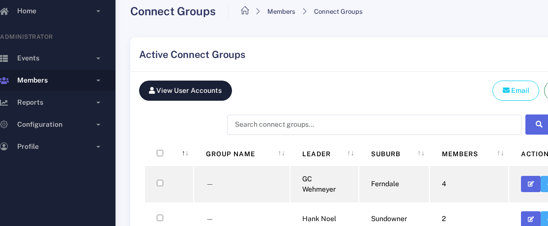 Konvo connect groups list