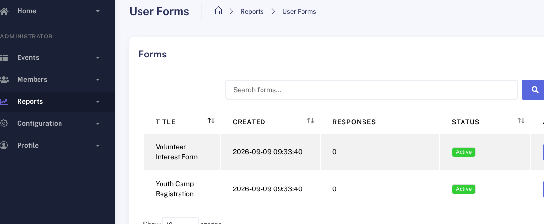 Konvo user forms builder